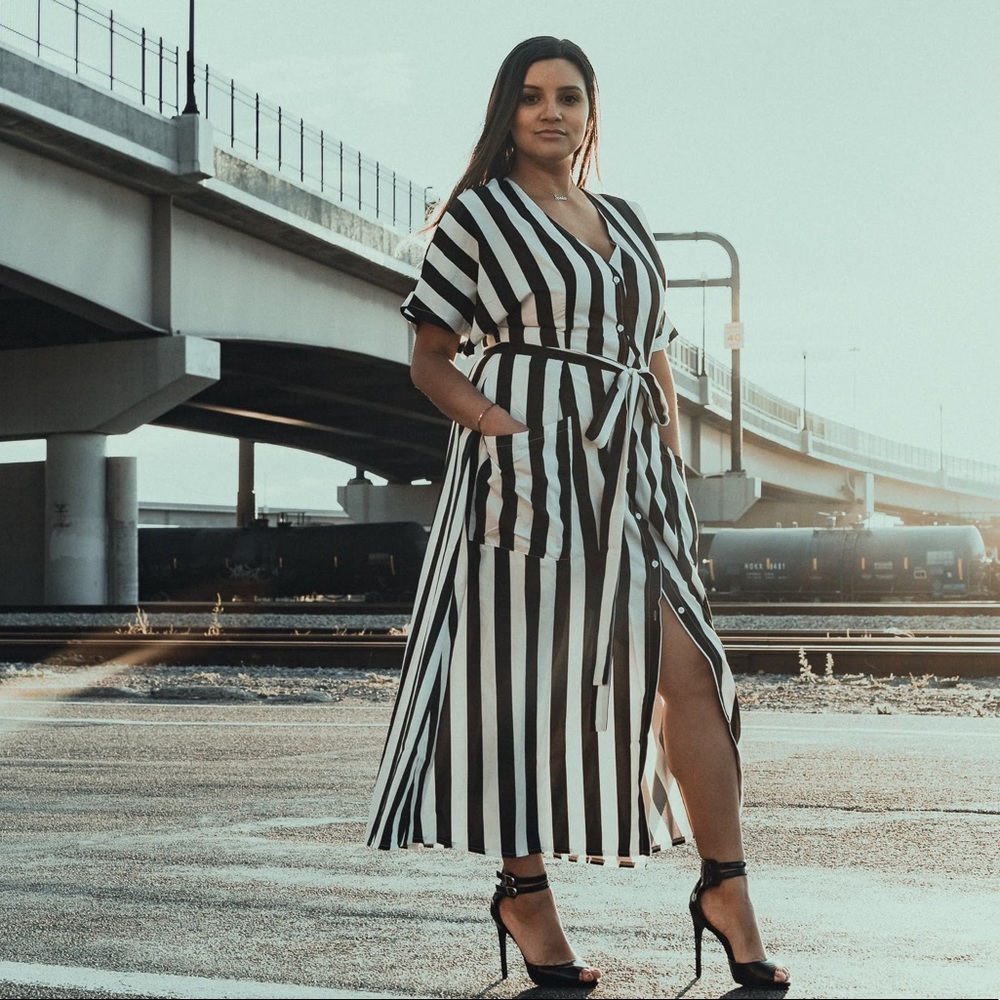 Striped Maxi dress
